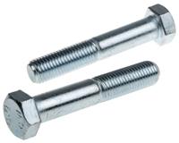 279-846 RS PRO Bright Zinc Plated Steel, Hex Bolt, M12 x 90mm