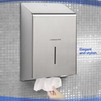 8971 Kimberly Clark Stainless Steel Silver Wall Mounting Paper Towel Dispenser, 118mm x 349mm x 237mm