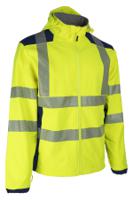 5neb16r00m Coverguard NEBULO Yellow/Navy Unisex Hi Vis Softshell Jacket, M