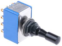 5669adbgk3v APEM Toggle Switch, Panel Mount, On-Off-On, 4PDT, Solder Lug Terminal, 30V dc
