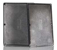 1550ebk Hammond 1550 Series Black Die Cast Aluminium Junction Box, IP54, 171 x 121 x 51mm