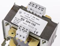 504-155 RS PRO 150VA 1 Output Chassis Mounting Transformer, 55V ac, IEC 61558-2-4