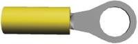 323915 TE Connectivity, PIDG Insulated Ring Terminal, M3.5 Stud Size, 0.1mm² to 0.3mm² Wire Size, Yellow