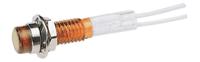 ind515205-2825-tamb CAMDENBOSS Orange Panel Mount Indicator, 28V, 6.4mm Mounting Hole Size, Lead Wires Termination