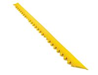 551m0003yl Notrax Yellow Edge Protector Strip Nitrile Rubber Bevels, Ribbed Finish 101cm x 6cm x 19mm
