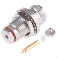 r161321000w Radiall, Jack Panel Mount N Connector, 50Ω, Clamp Termination, Straight Body