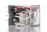 my2-gs-r-ac24 Omron Plug In Power Relay, 24V ac Coil, 10A Switching Current, DPDT
