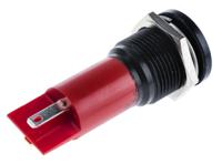 211-847 RS PRO Red Panel Mount Indicator, 12V ac/dc, 16mm Mounting Hole Size, Solder Tab Termination