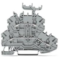 2000-2233 WAGO  TOPJOB S Series Grey, 1mm², 2-Level, Push-In Cage Clamp Termination, ATEX, EAC Ex, IECEx
