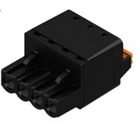 1013450000 Weidmuller, 5.08mm Pitch, BL 5.08, 4 Way, , Pluggable Terminal Block, Plug, Cable Mount, Push In Termination,