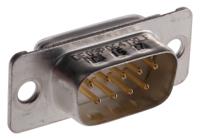 de09p064txlf Amphenol Communications Solutions 9 Way Panel Mount D-sub Connector Plug, 2.74mm Pitch