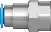 qsf-12-12-b Festo QS Series Straight Threaded Adaptor, G 1/2 Female to Push In 12 mm, Threaded-to-Tube Connection Style, 190653