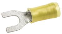 32589 TE Connectivity PIDG Insulated Crimp Spade Connector, 2.6mm² to 6.6mm², 12AWG to 10AWG, M5 Stud Size Nylon, Yellow