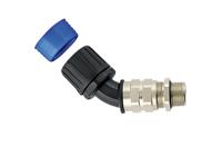166-24508 HellermannTyton External Thread Elbow, Conduit Fitting, 54mm Nominal Size, M50, Nylon 66, Black IP68 rating