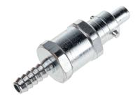 776-8362 RS PRO Steel Male Pneumatic Quick Connect Coupling, G 1/4 Male 6.35mm Hose Barb