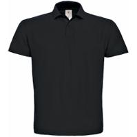 cgpui10cxl KARIBAN CGPUI10 Black 100% Cotton Polo Shirt, UK- XL, EUR- XL