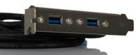 796-6825 RS PRO USB 3.0, Female 20 Pin Socket to Female USB A x 2, 900mm