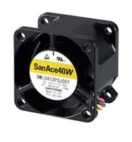 9wp0412f6002 Sanyo Denki 9WP Series Axial Fan, 12 V dc, DC Operation, 11m³/h, 720mW, 60mA Max, IP68, 40 x 40 x 20mm