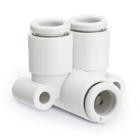 kq2lu06-00a SMC KQ2 Series Elbow Fitting, Push In 6 mm to Push In 6 mm, Tube-to-Tube Connection Style