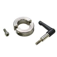lv-msp-16-ss Ruland Shaft Collar, Two Piece, Quick Clamp, Bore 16mm, OD 34mm, W 13mm, 303 Stainless Steel