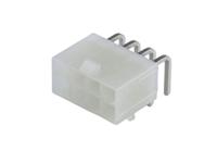 39-30-1080 Molex Mini-Fit Jr Series Right Angle Through Hole PCB Header, 8 Contact(s), 4.2 mm Pitch, 2 Row, Shrouded
