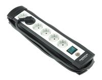 1951560100 brennenstuhl 3m 6 Socket Type F - German Schuko Extension Lead, 230 V, IP20