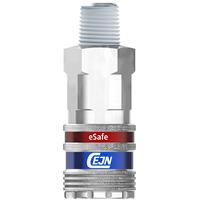 103202154 CEJN Zinc Plated Steel Male Pneumatic Quick Connect Coupling, R 3/8 Threaded