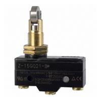 z-15gq21 Omron Roller Plunger Micro Switch, Solder Terminal, 15A, SPDT, IP00