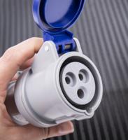 3131643 Scame IP44 Blue Cable Mount 2P + E Industrial Power Socket, Rated At 16A, 230 V