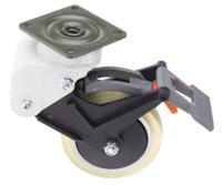 296-2871 RS PRO Braked Swivel Castor Wheel, 110kg Capacity, 100mm Wheel