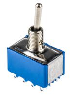 5666a APEM Toggle Switch, Panel Mount, On-On, 4PDT, Solder Terminal