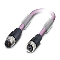 1507560 Phoenix Contact Male 5 way M12 to Female 5 way M12 Bus Cable, 5 m