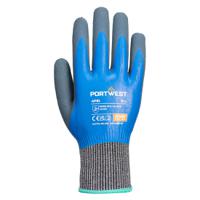 ap81b4rxl Portwest AP81 - Liquid Pro HR Cut Glove Blue Elastane, Fibreglass, High Performance Polyethylene, Polyester Work Gloves,