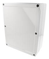 1555yagy Hammond 1555 Series Light Grey ABS Enclosure, IP66, Grey Lid, 11.81 x 9.45 x 4.72in