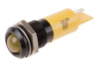 210-529 RS PRO Yellow Panel Mount Indicator, 24V ac, 14mm Mounting Hole Size, Solder Tab Termination