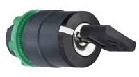 zb5ag02d Schneider Electric ZB5 2-position Key Switch Head, Latching, 22mm Cutout