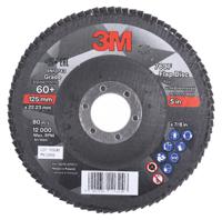 7100196799 3M Zirconia Aluminium Flap Disc, 125mm, Fine Grade, P60 Grit