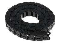 07160380 Igus 7, e-chain Black Cable Chain - Flexible Slot, W22.5 mm x D15mm, L1m, 38 mm Min. Bend Radius, Igumid G
