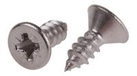 180-718 RS PRO Plain Stainless Steel Countersunk Head Self Tapping Screw, N°10 x 1/2in Long 13mm Long