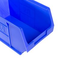 484-4056 RS PRO PP Storage Bin, 240mm x 150mm x 130mm, Blue
