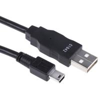 88732-8602 Molex USB 2.0, Male USB A to Male Mini USB B, 1m