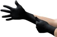 93852080 Ansell 93-852 Black Powder-Free Nitrile Disposable Gloves, Size 7.5-8, Medium, 100 per Pack