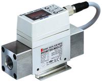 pf2w720-f04-67n SMC Flow Controller, 2 → 16 L/min, PNP Output, 12 → 24 V dc, 1/2 in Pipe