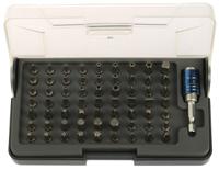 cbk64eu Crescent Driver Bit Set 64 Pieces, Phillips, Pozidriv, Slotted Hexagon, Tampered Hexagon, Tampered Torx, Torx, Triwing