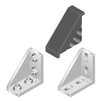 3842548864 Bosch Rexroth Angular Cover Cap, Connecting Component, Strut Profile 45 mm, Groove Size 10mm