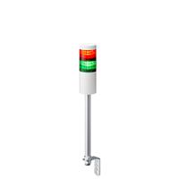 lr6-202ljnw-rg Patlite LR6 Series Coloured Signal Tower, 2 Lights, 24 V dc, Pole Mount
