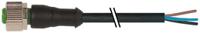 7000-12181-6130060 Murrelektronik Limited Female 3 way M12 to Free Cable End Sensor Actuator Cable, 600 mm