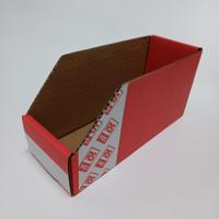 228-1100 RS PRO Cardboard Storage Bin, 200mm x 75mm x 100mm, Red