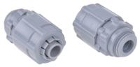 429-662 RS PRO Straight, Conduit Fitting, 10mm Nominal Size, M12, Nylon 66, Grey IP55 rating