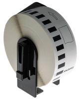 dk-22214 Brother White Black Print Label Roll, 12mm Width, 1 Roll Qty